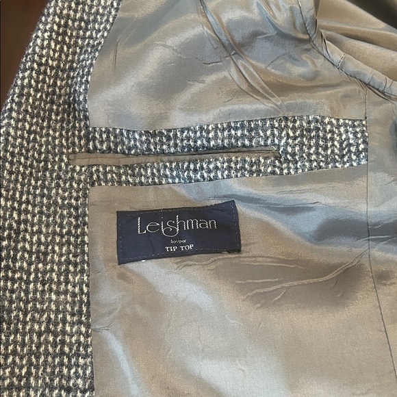 Harris Tweed Blazer with Suede Elbow Patches 2 Button Wool Sport Coat Men’s M - Picture 6 of 16